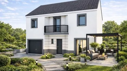 Projet de construction d'une maison 97.82 m² avec terrain à MAULETTE (78)
